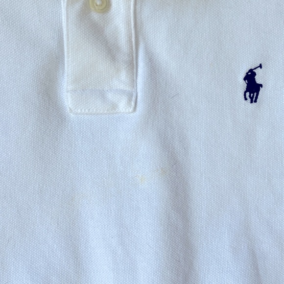 Ralph Lauren Boys White Polo Size 14/16 - Picture 4 of 5